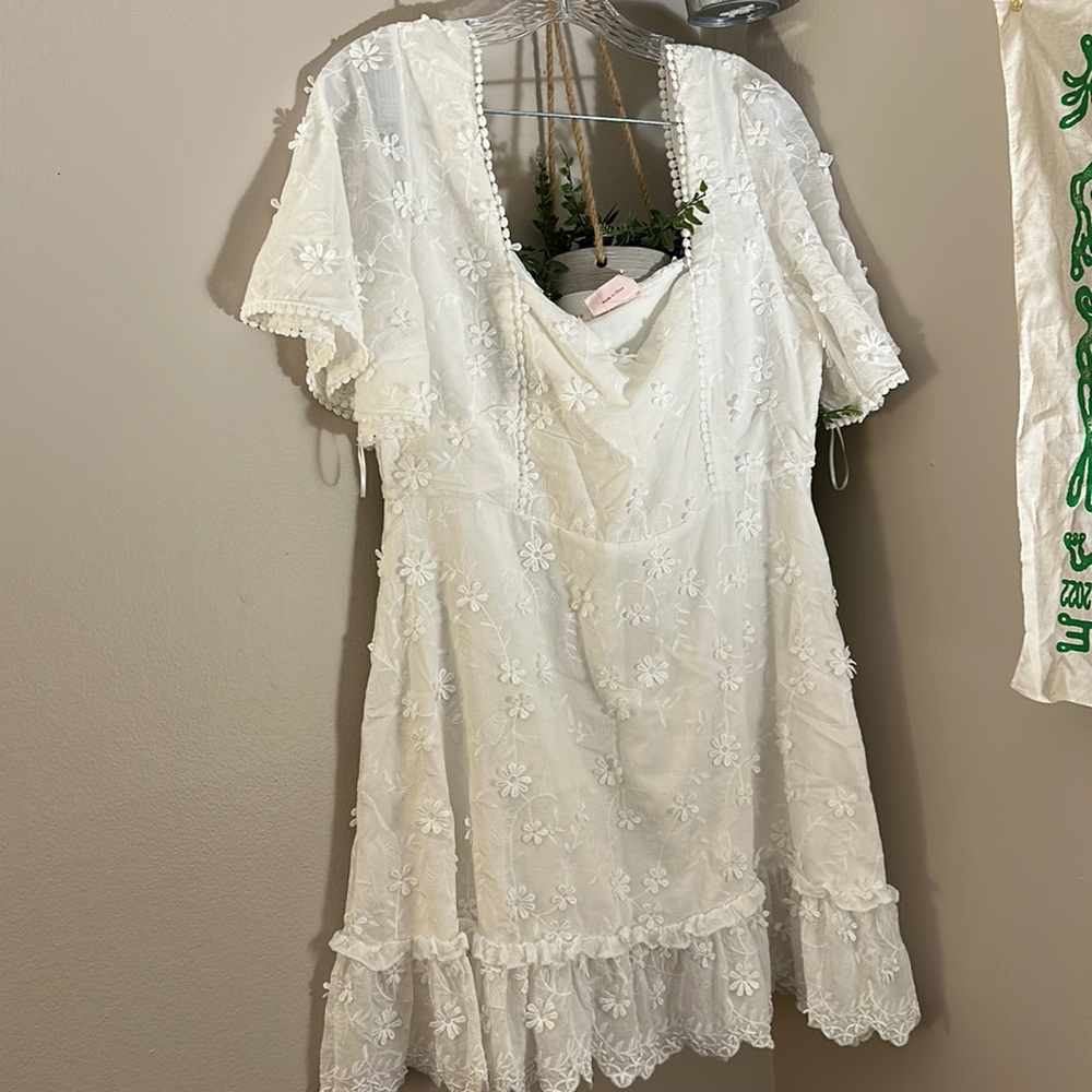 Showpo. White Square Neck dress